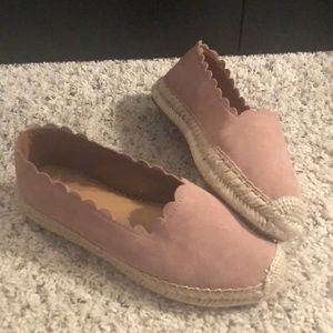 Crown vintage scallop espadrilles